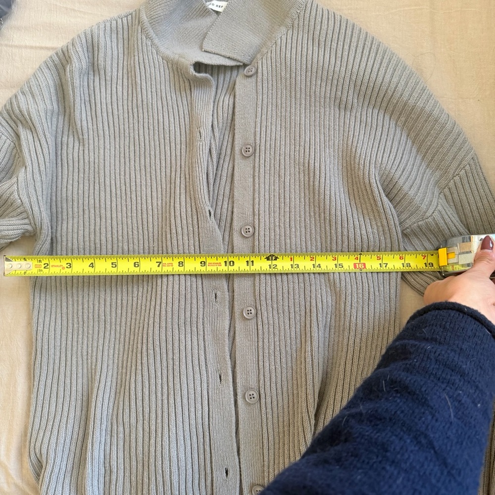 Mod Ref Button Down Ribbed Cardigan - Picture 7 of 8